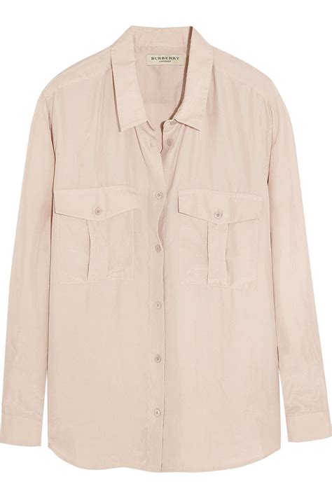 burberry washed silk military shirt|thomas Burberry shirts.